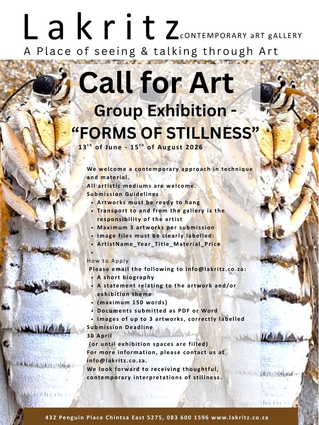 Call for Art: FORMS OF STILLNESS